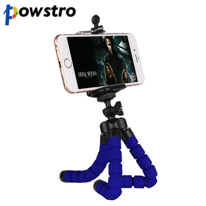 Powstro Mini Flexible Octopus Tripod Camera Phone Tripod Stand 360 Degree Roating Head for iPhone 6 7 8 sumung XIAOMI Huawei