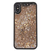 Phone Cover Pink Heart Sequin Glitter Liquid Quicksand Case Protector Rhinestone Encrusted PC Hard Shell for iPhone X