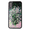 Phone Cover Pink Heart Sequin Glitter Liquid Quicksand Case Protector Rhinestone Encrusted PC Hard Shell for iPhone X