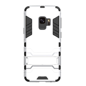 Hybrid Combo Dual Layer Rugged Phone Case Heavy Duty Shockproof Kickstand Case Hard Back Cover for Samsung Galaxy S9