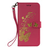 Gilding Butterfly PU Leather Phone Case Soft Elegant Drop-proof Phone Case Shell for Huawei P20 Pro