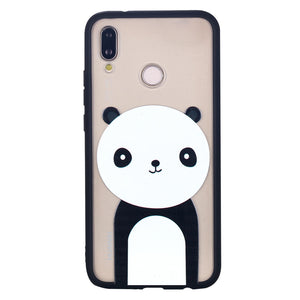 Giant Panda Shape Phone Case Soft Ultrathin TPU Case Embossment Varnish Design Drop-proof Phone Case Shell for Huawei