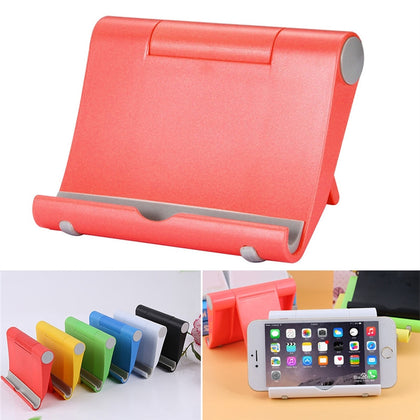 Universal Foldable Cell Phone Stand Tablet Holder for Smartphone Tablet MP5 and More Devices (Random Color)