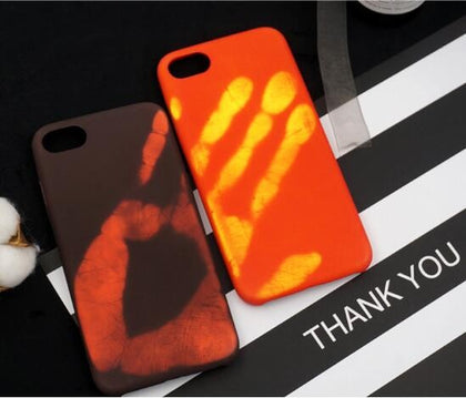 New Hand Thermal Sensor Case For phone 7 6 6S Plus Fundas Funny Physical thermal discoloration Phone Cases Soft Silicone Cover